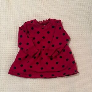 Primary Hot PinkPolka Dot Dress